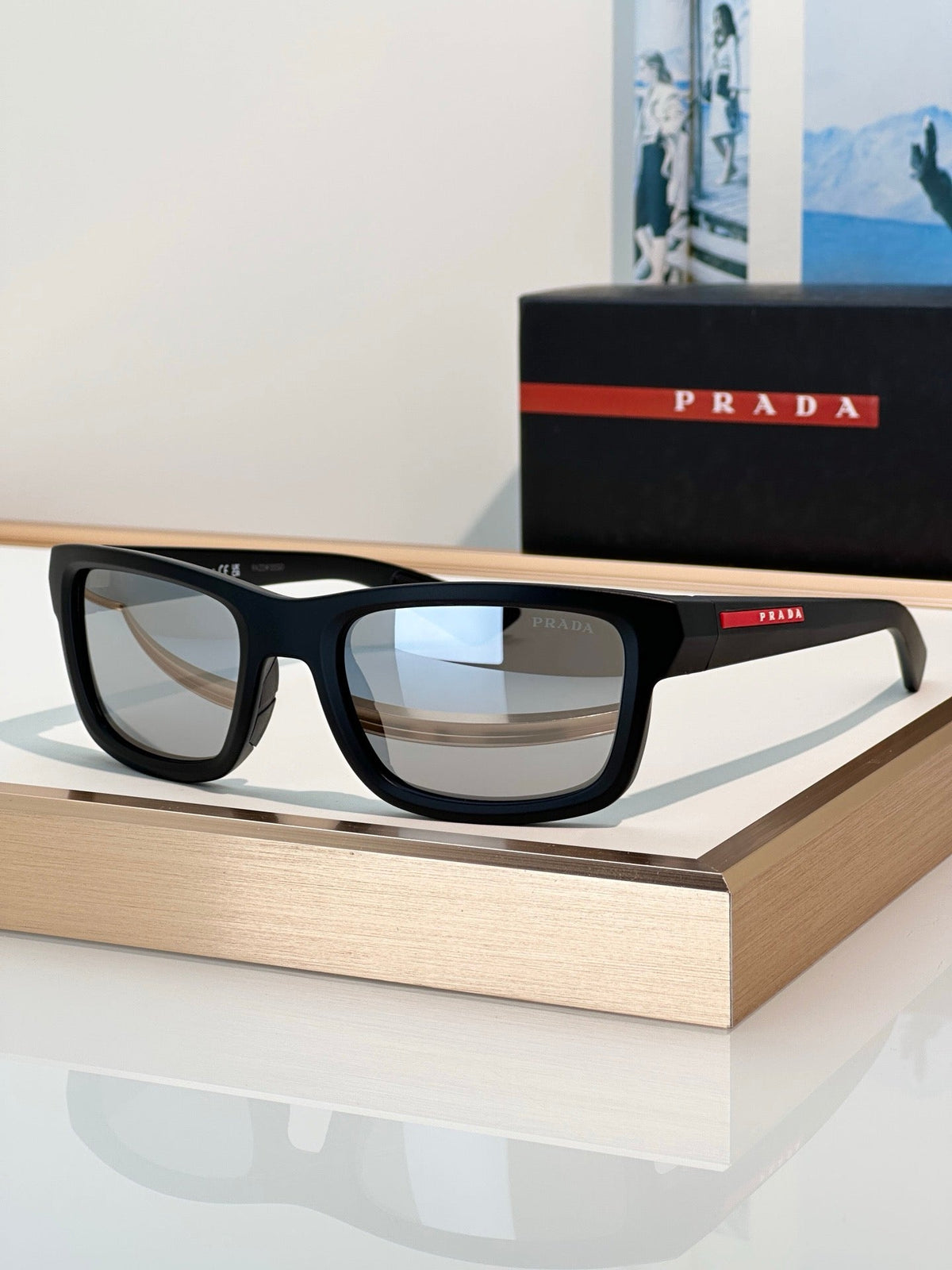 PRADA Linea Rossa PS B10S 1BO08Z Sunglasses 🟥
