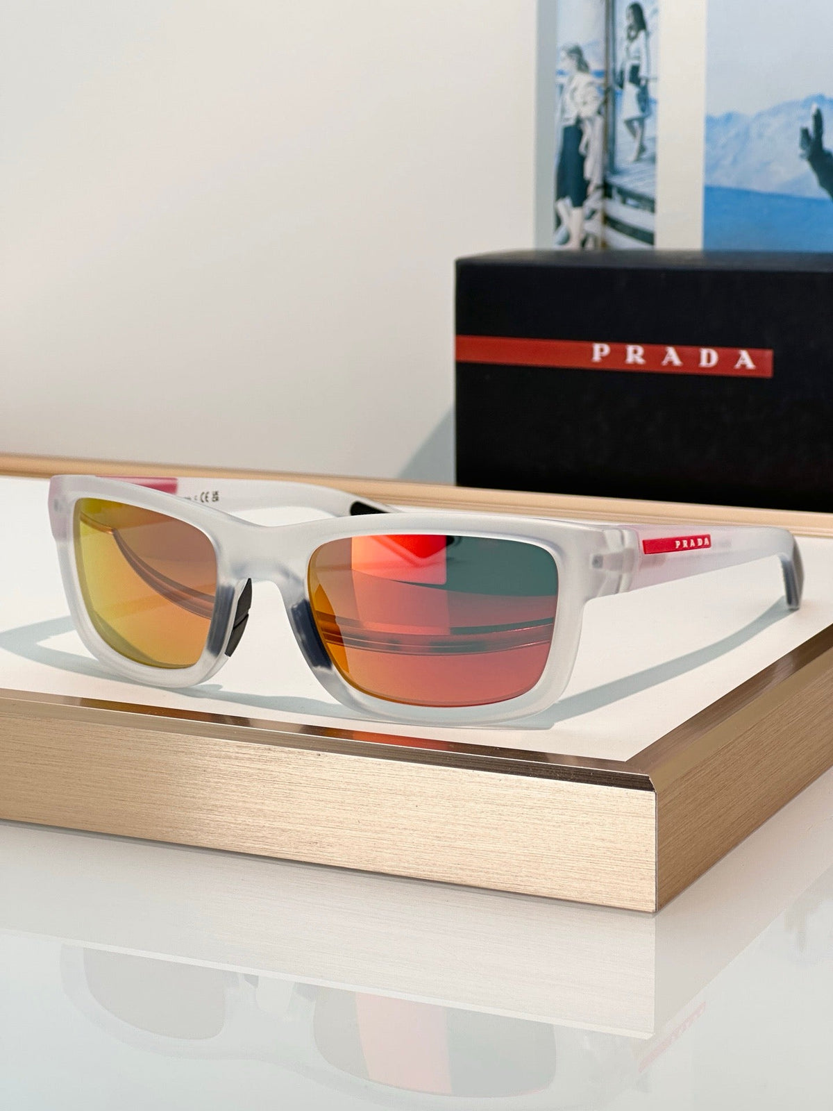 PRADA Linea Rossa PS B10S 1BO08Z Sunglasses 🟥