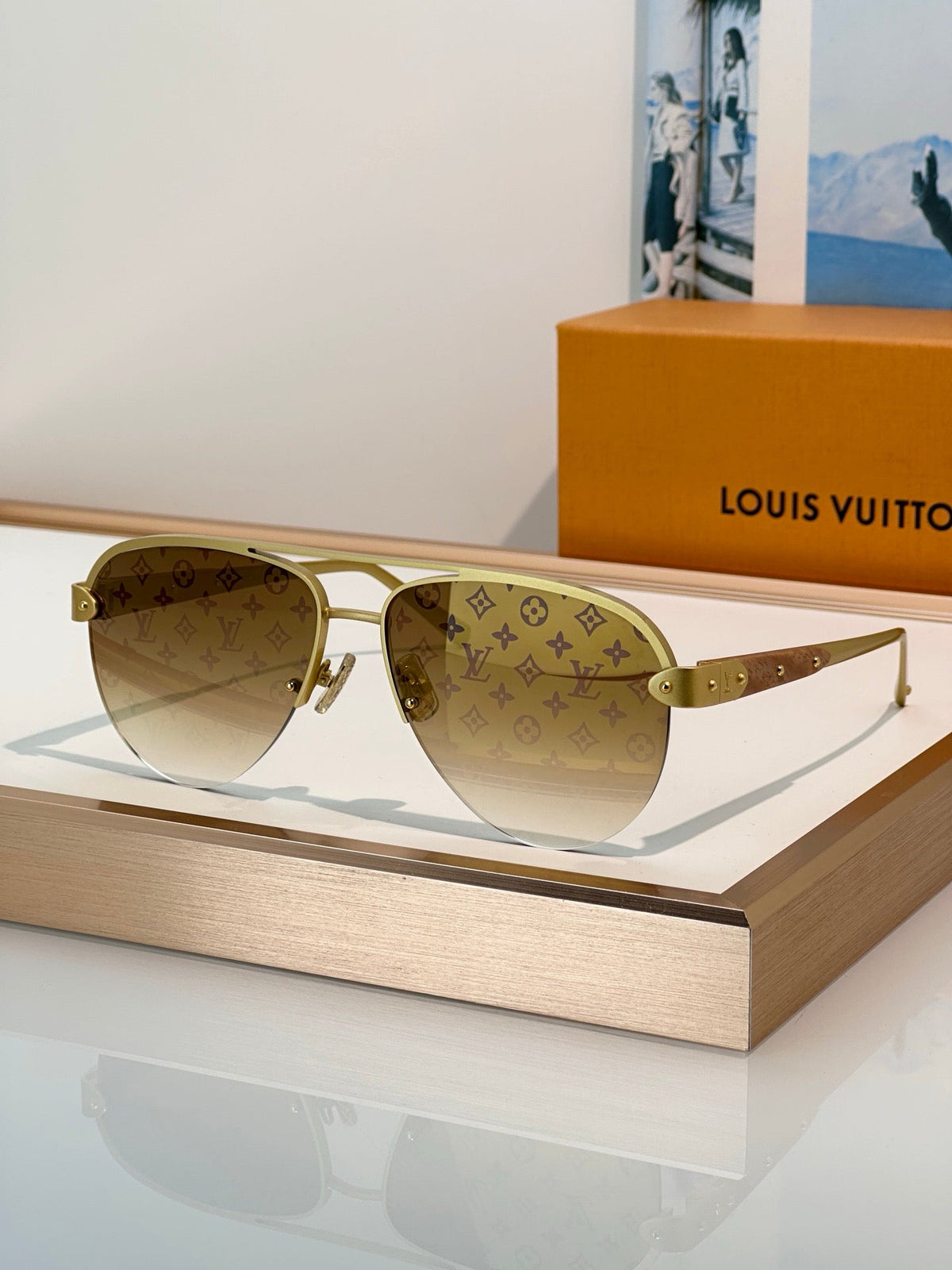 Louis Vuitton Z3248U New LV Trunk Pilot Sunglasses  ✨