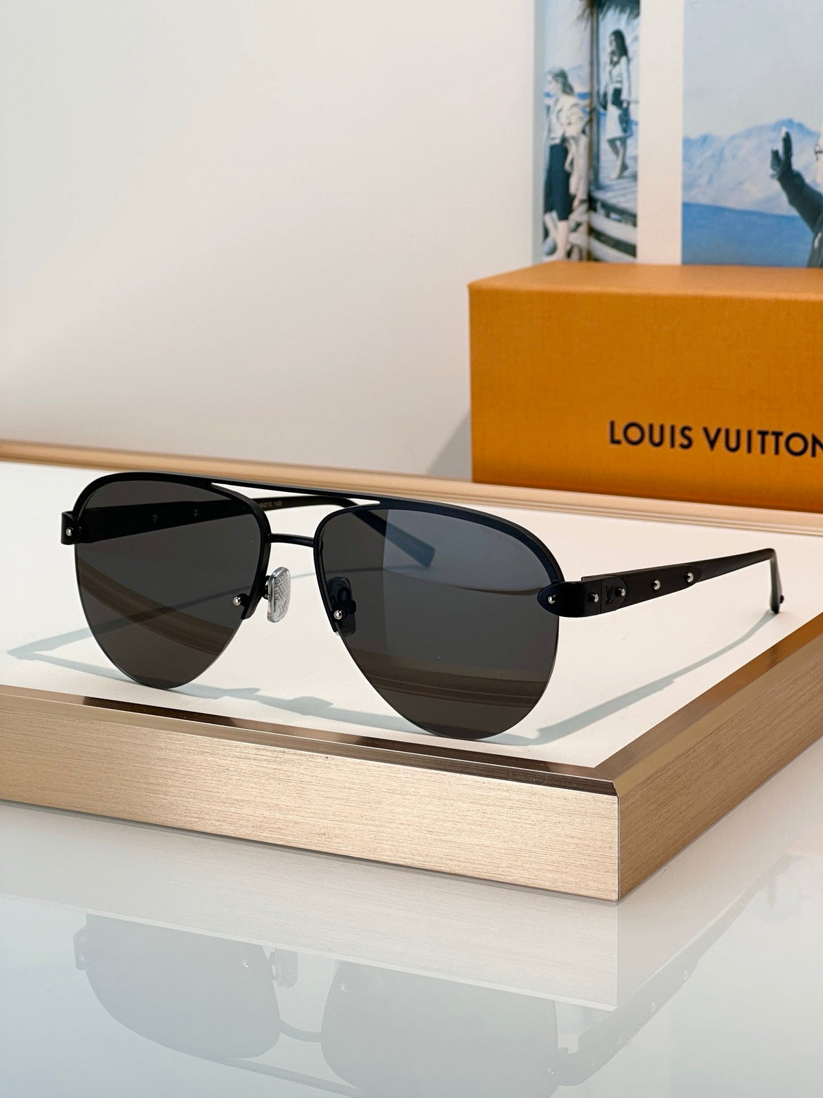 Louis Vuitton Z3248U New LV Trunk Pilot Sunglasses  ✨