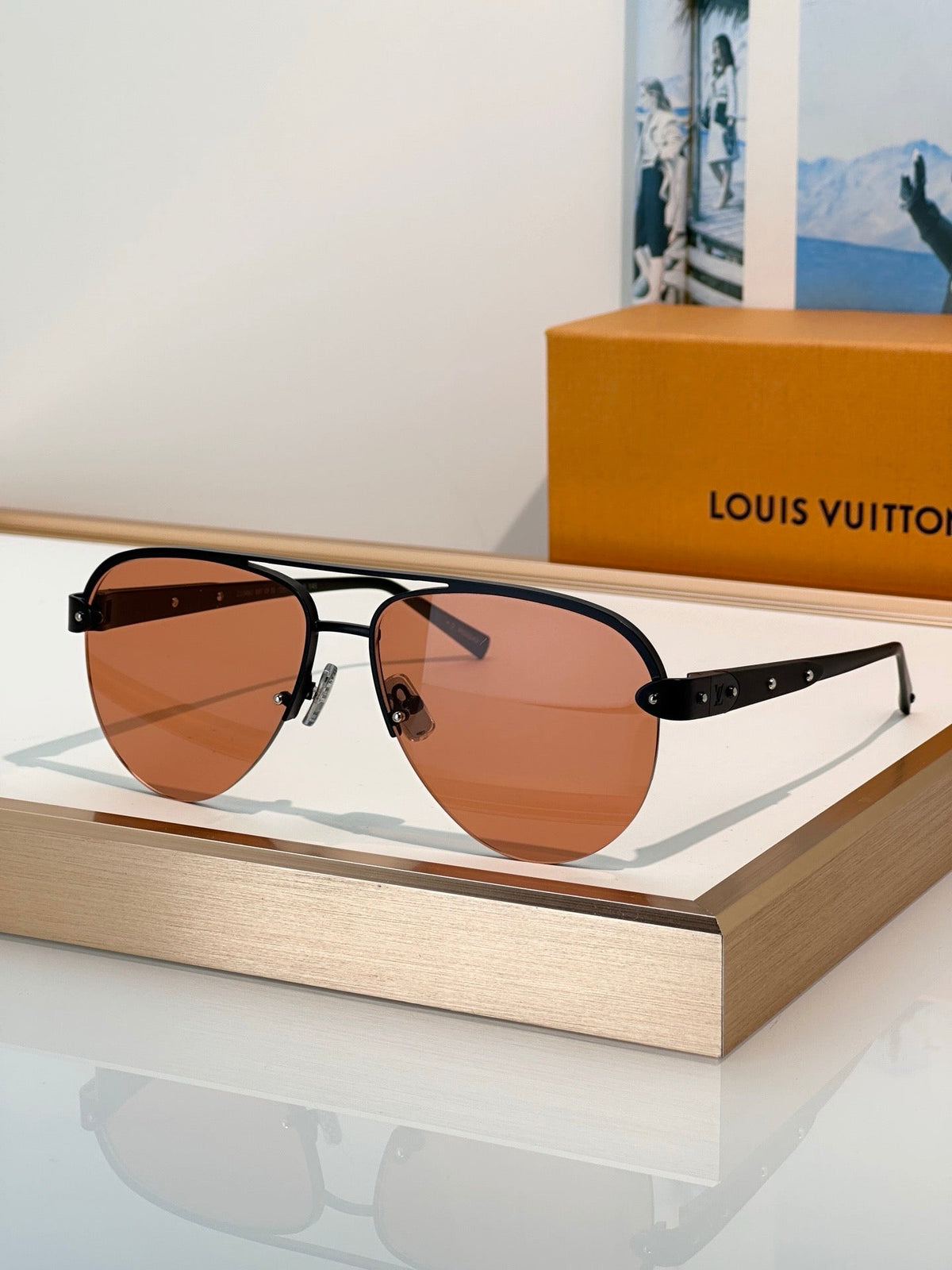 Louis Vuitton Z3248U New LV Trunk Pilot Sunglasses  ✨