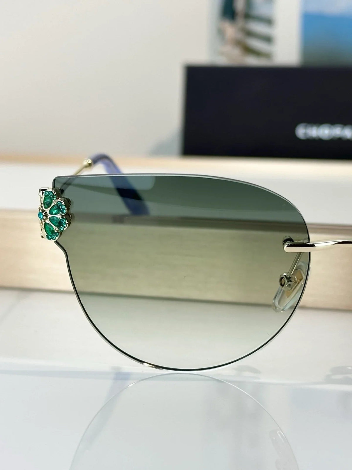 Chopard  VCHL61S - 300K Polished Rose Gold-Silver Sunglasses  ✨