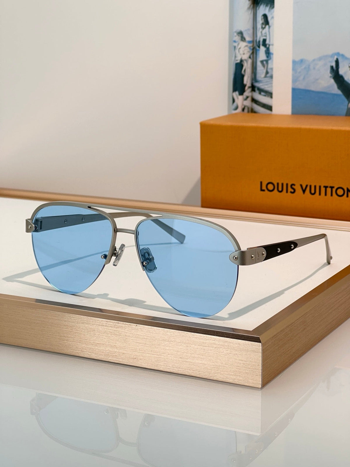 Louis Vuitton Z3248U New LV Trunk Pilot Sunglasses  ✨