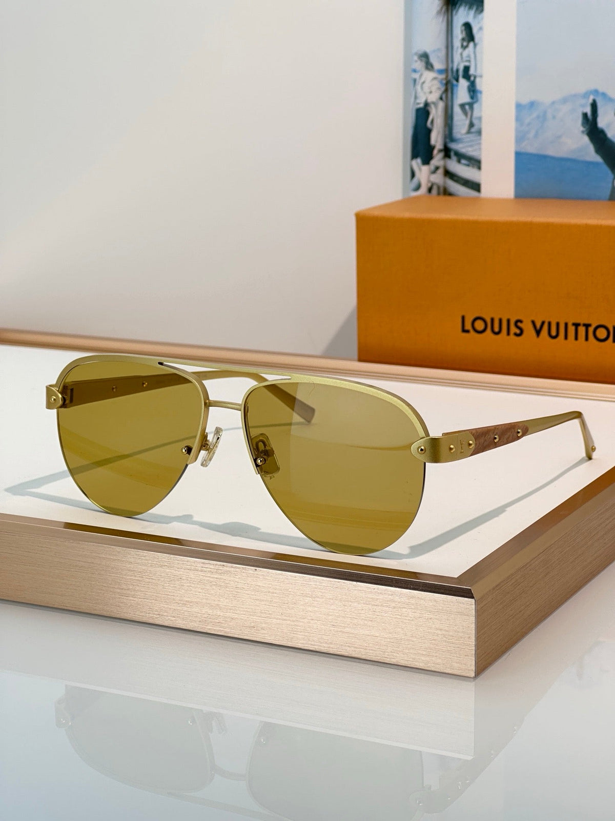 Louis Vuitton Z3248U New LV Trunk Pilot Sunglasses  ✨