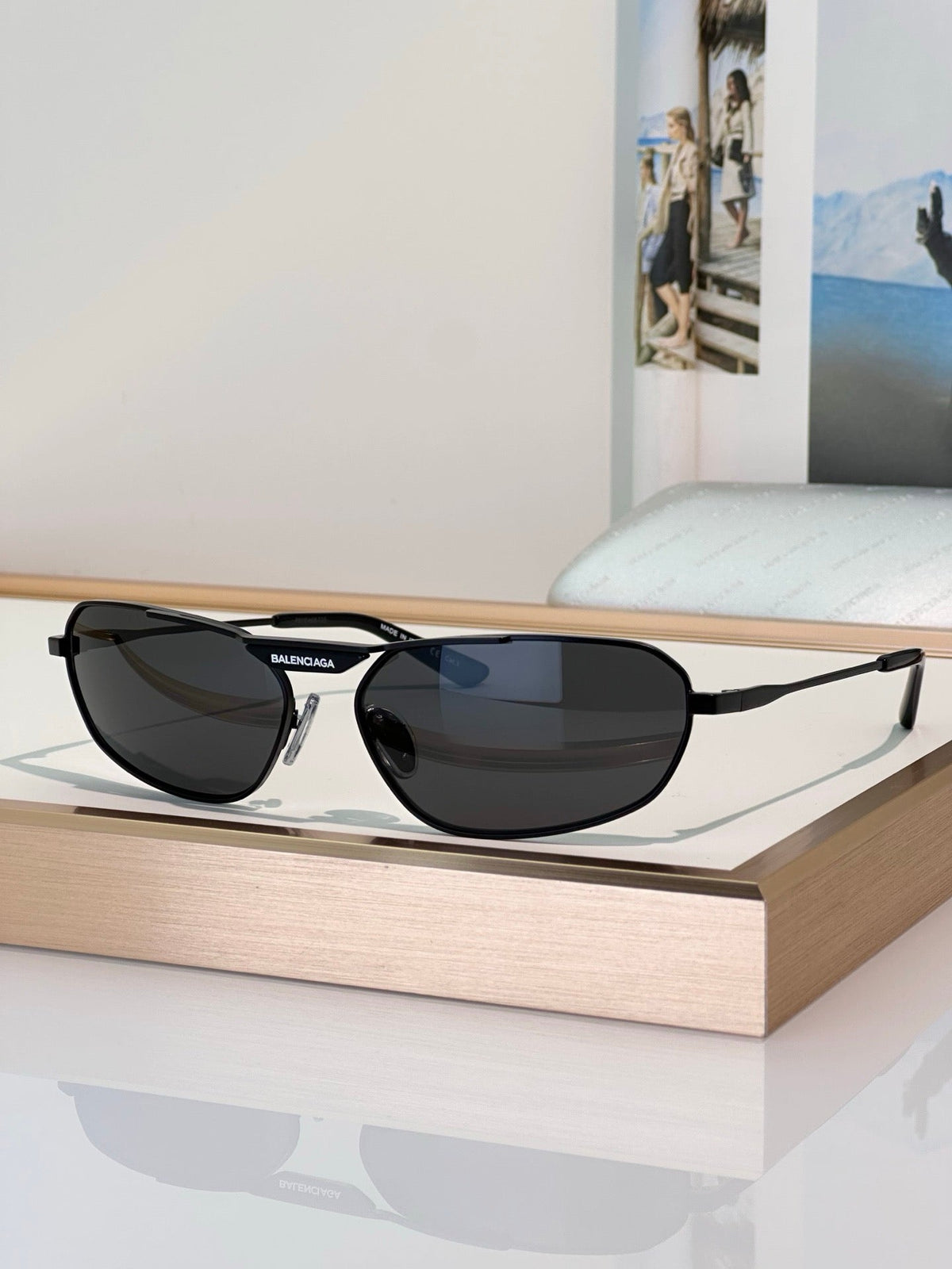 BALENCIAGA BB 0245S 001 Unisex Sunglasses ✨