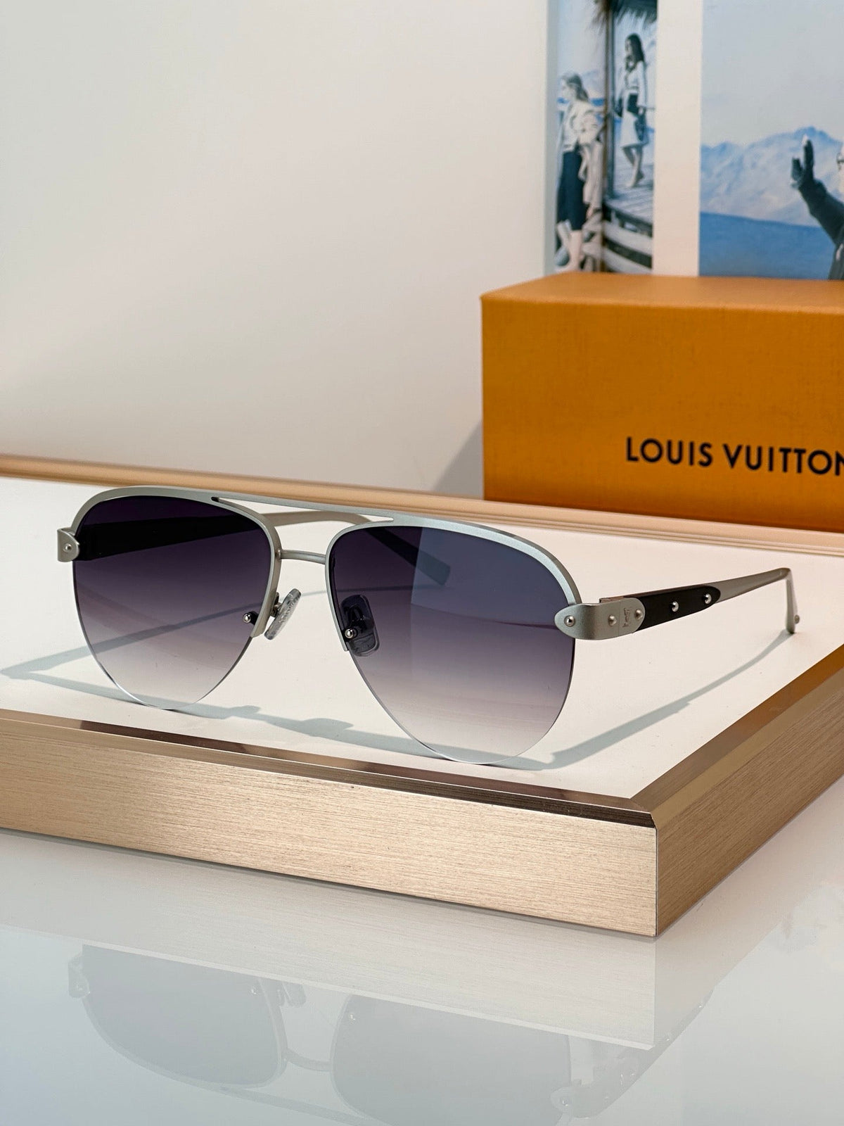 Louis Vuitton Z3248U New LV Trunk Pilot Sunglasses  ✨