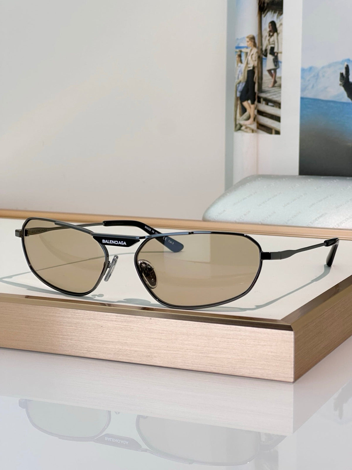 BALENCIAGA BB 0245S 001 Unisex Sunglasses ✨