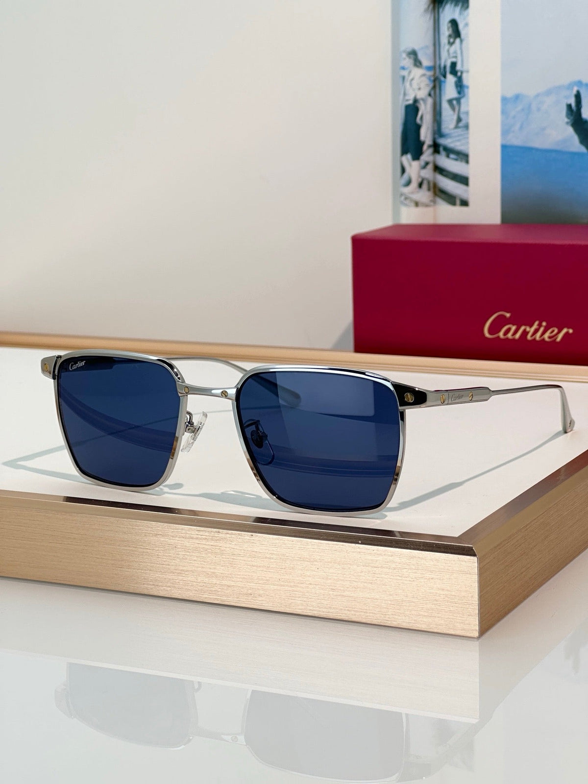 Cartier PREMIÈRE DE CARTIER CT0614O 002 Titanium Sunglasses 🐆