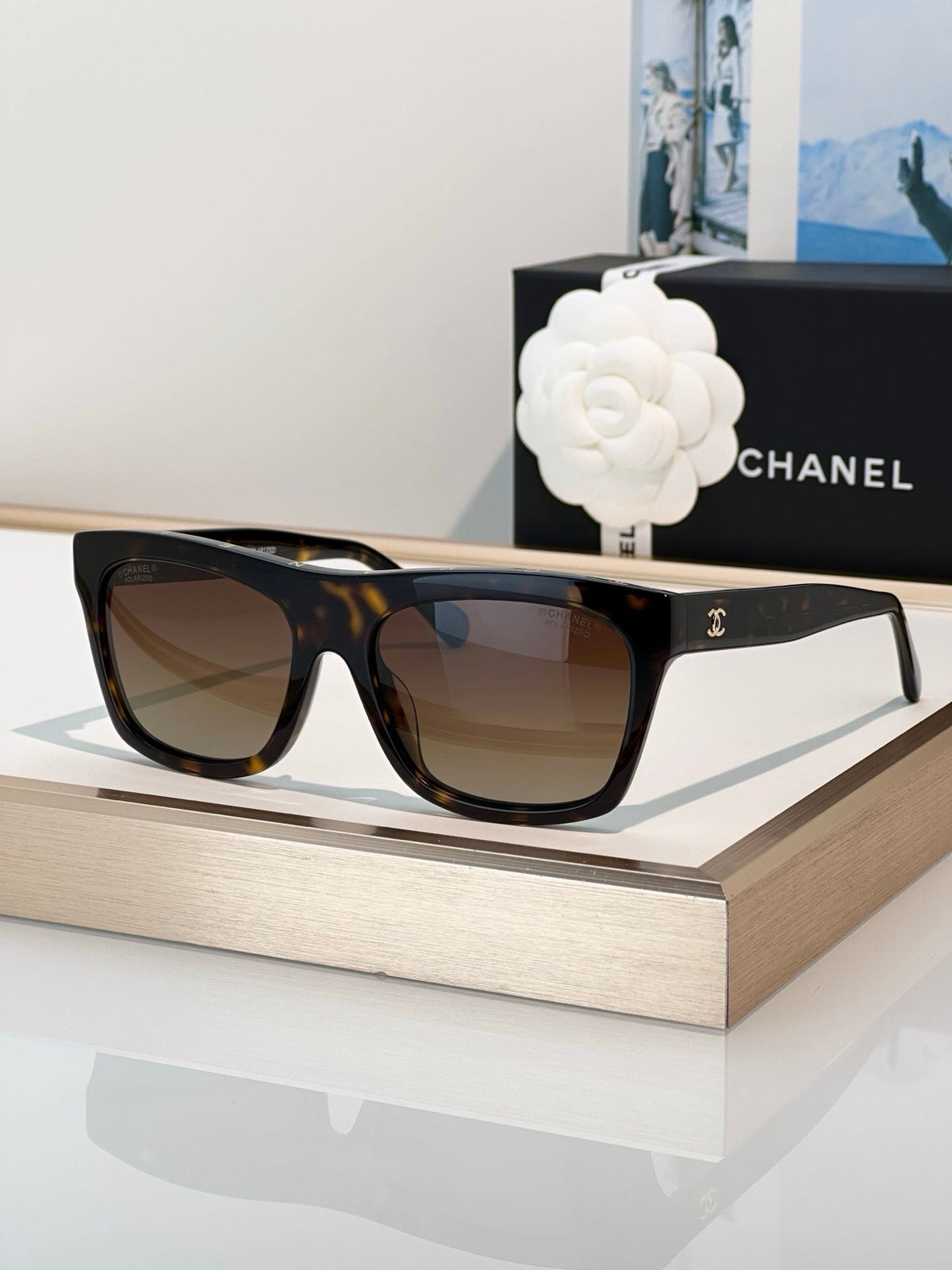 CHANEL5569 Acetate Square Sunglasses Chanel Eyewear  🖤