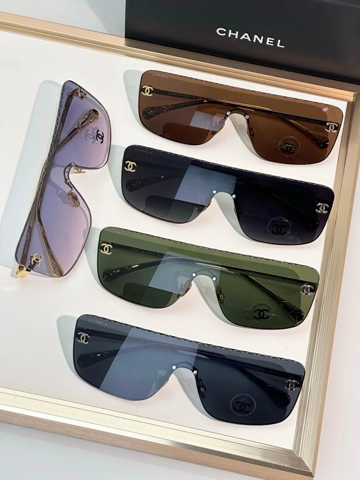 CHANEL 4293 Shield Sunglasses Chanel Eyewear  🖤
