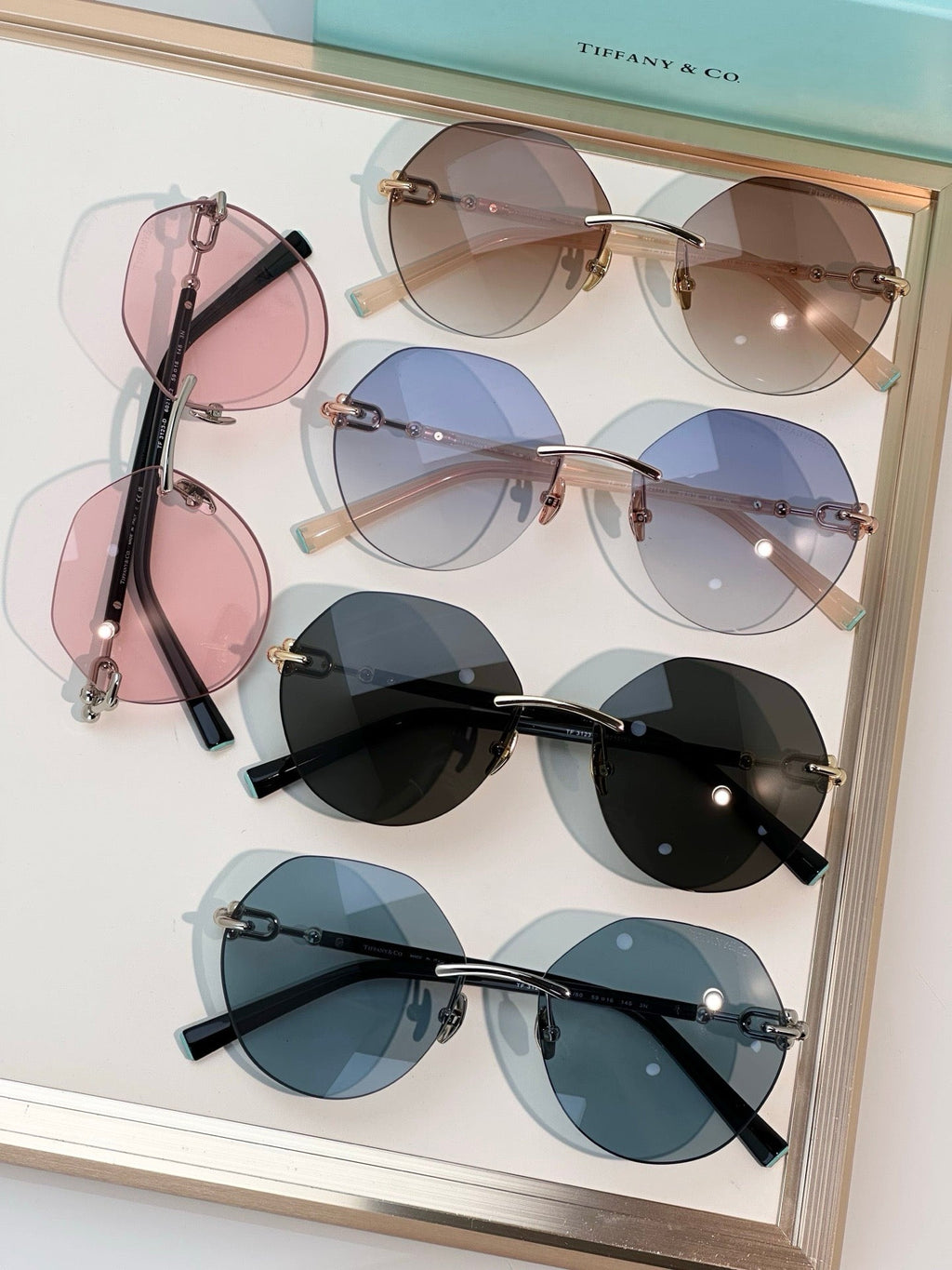 TIFFANY Tiffany & Co. TF3123 Women’s Rimless Sunglasses  ✨