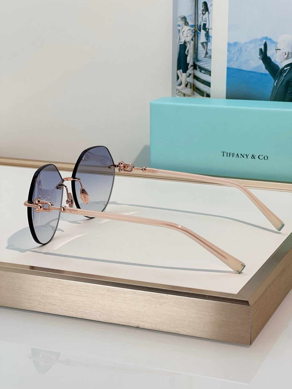 TIFFANY Tiffany & Co. TF3123 Women’s Rimless Sunglasses  ✨