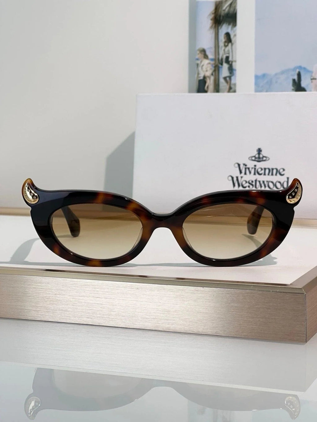 Vivienne Westwood SOO Sunglassess 5099  Little devil horn Saturn Logo cat's eye ✨