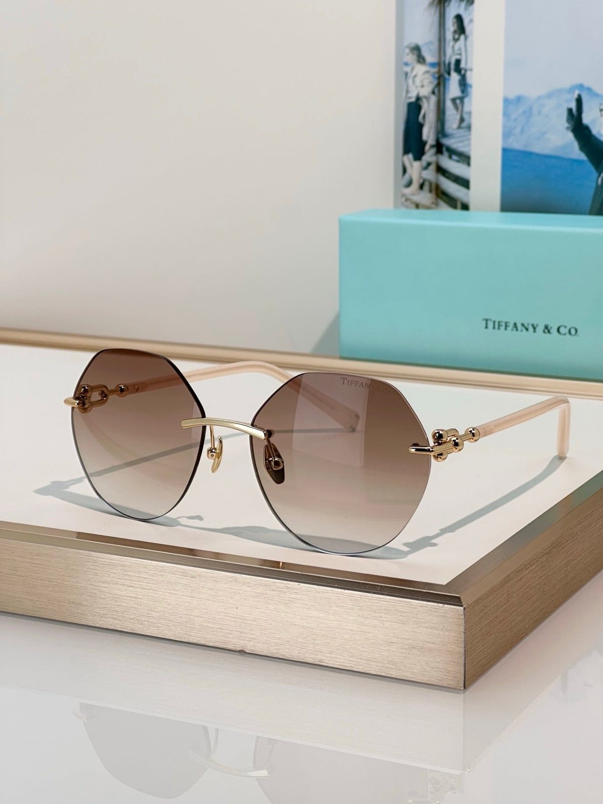 TIFFANY Tiffany & Co. TF3123 Women’s Rimless Sunglasses  ✨