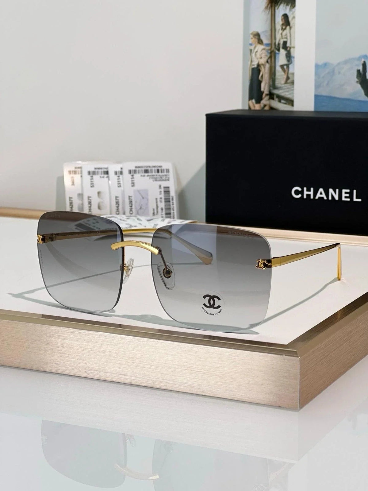 CHANEL 4287T SQUARE SUNGLASSES &GLASSES  🖤