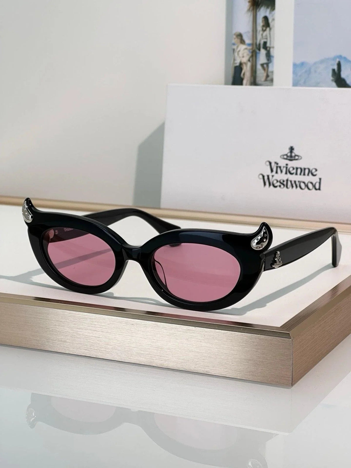 Vivienne Westwood SOO Sunglassess 5099  Little devil horn Saturn Logo cat's eye ✨