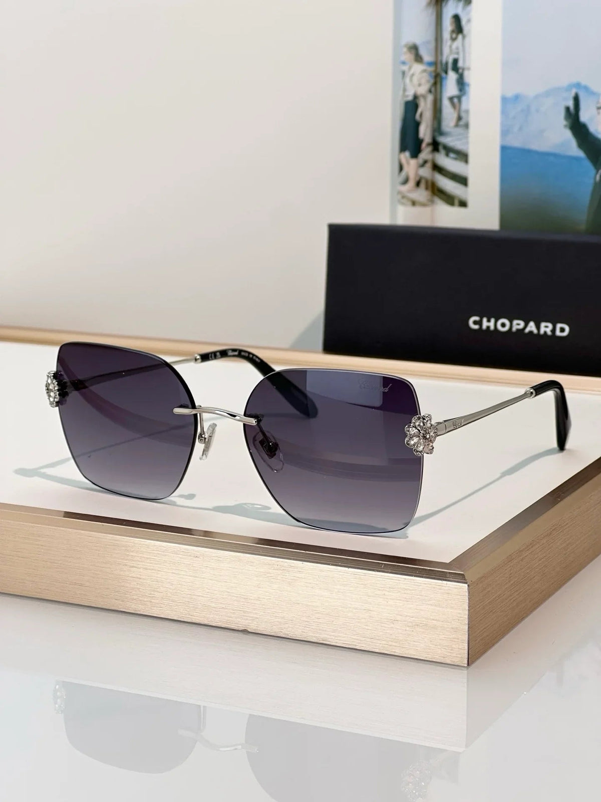 Chopard VCHL60S - 08FC Polished Copper Woman Sunglasses  ✨