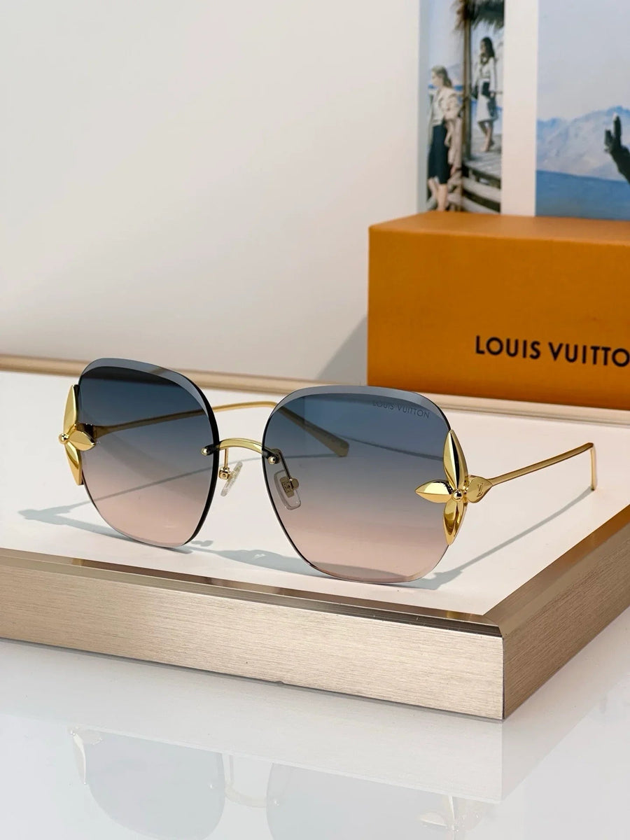 Louis Vuitton Z3169U Flower Edge Metal Square Sunglasses   ✨