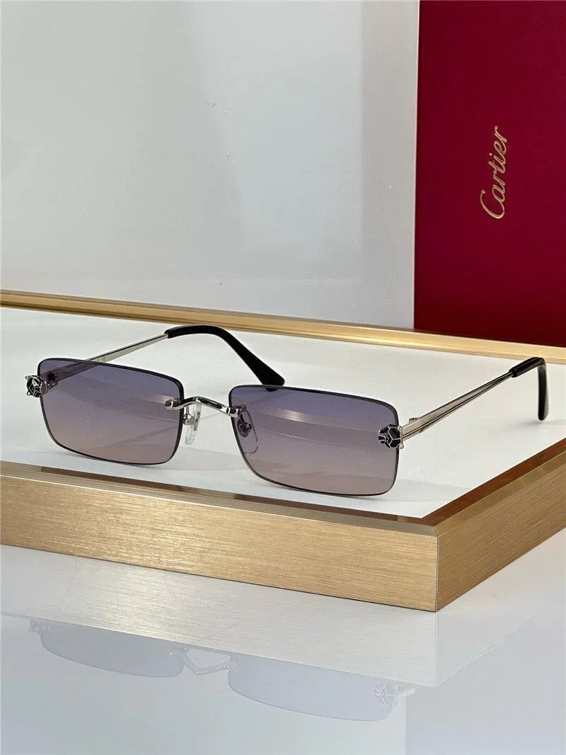 '- Cartier CT0598S 001 Première de Cartier Rectangle Shape Sunglasses NEW 🐆