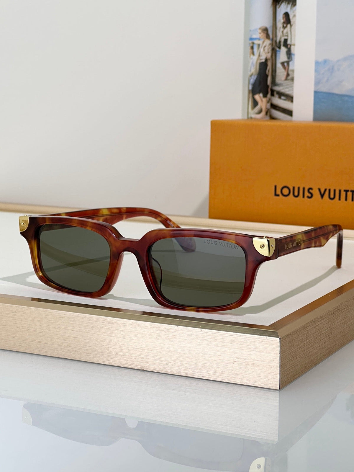 Louis Vuitton Z3595E Now LV Heritage Rectangle Sunglasses ✨