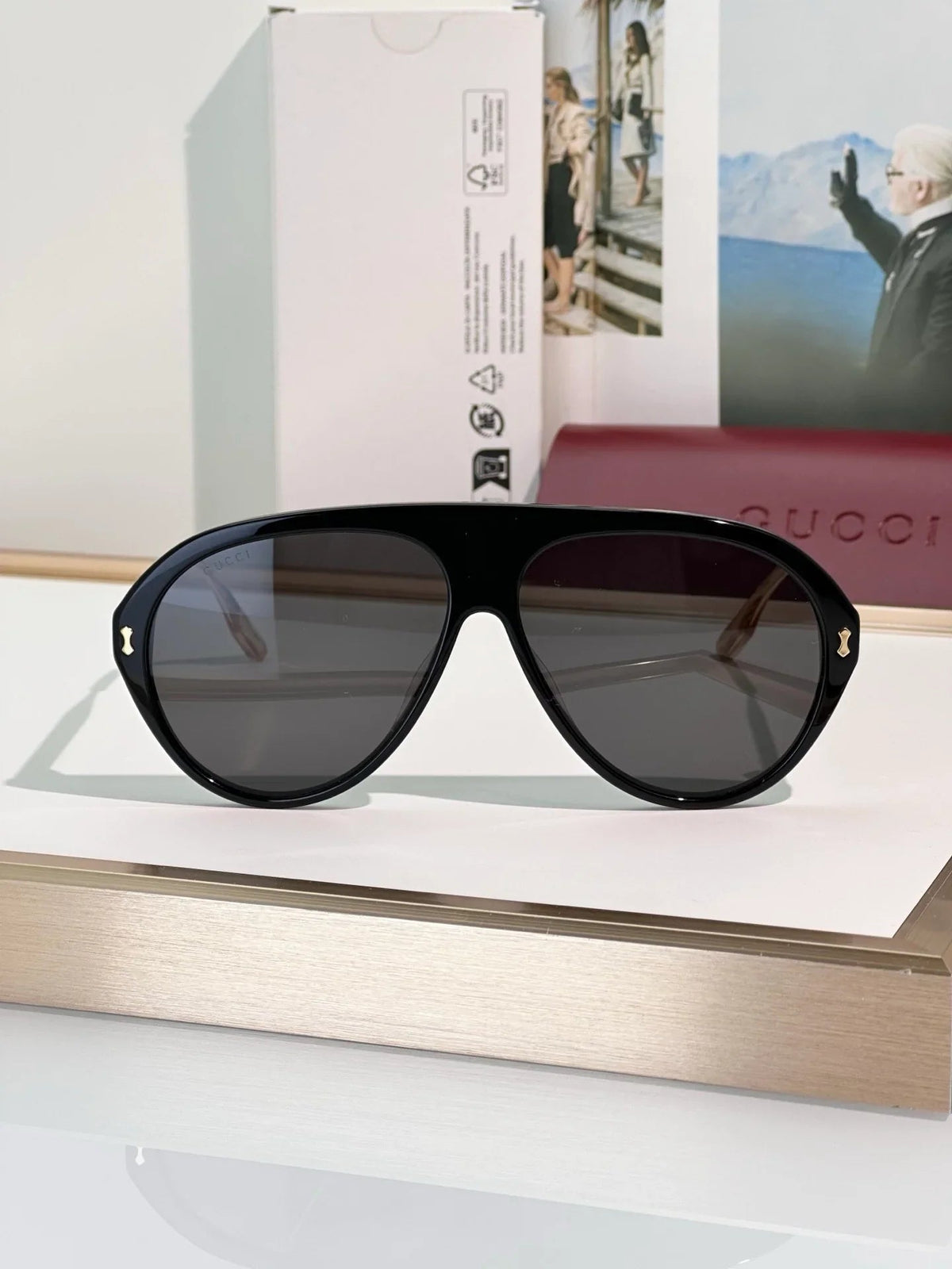 Gucci GG1515S 001 Sunglasses - As Seen On Lewis Hamilton 🇮🇹