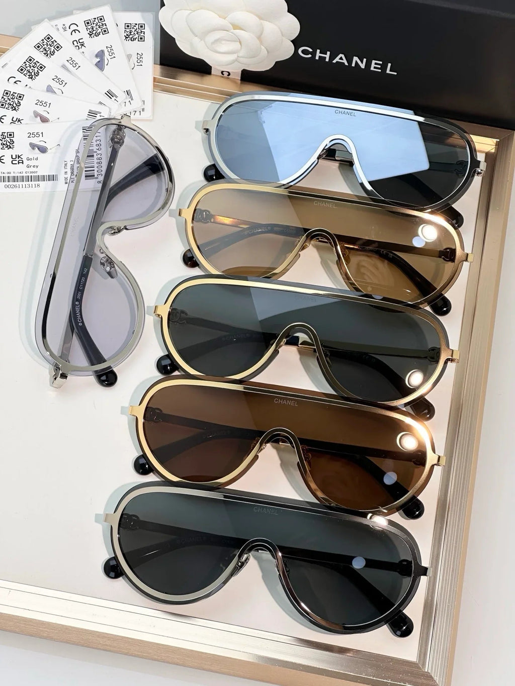 CHANEL A71786 X01060 L2551 Shield Sunglasses Chanel Eyewear  🖤