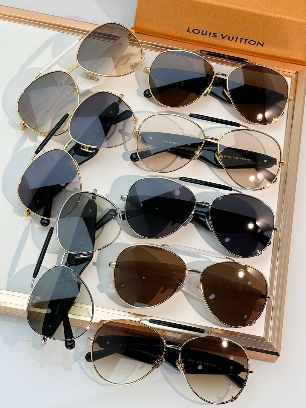 Louis Vuitton Z3463U LVision Light Pilot Sunglasses ✨