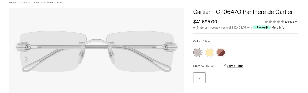 Cartier PREMIÈRE DE CARTIER CT0647 Sunglasses 🐆 $41K